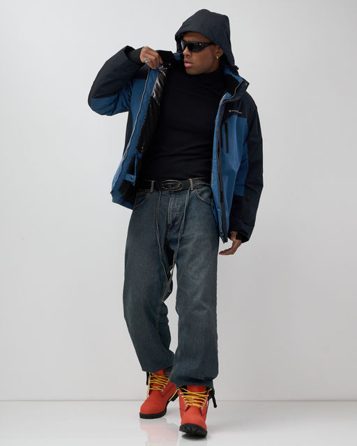 Горнолыжная куртка мужская зимняя синего цвета 7612S - Mtforce фото 11