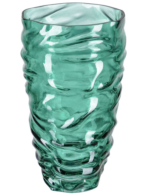 Ваза 14,5*14,5*25 см 2,4 л, зеленая, стекло