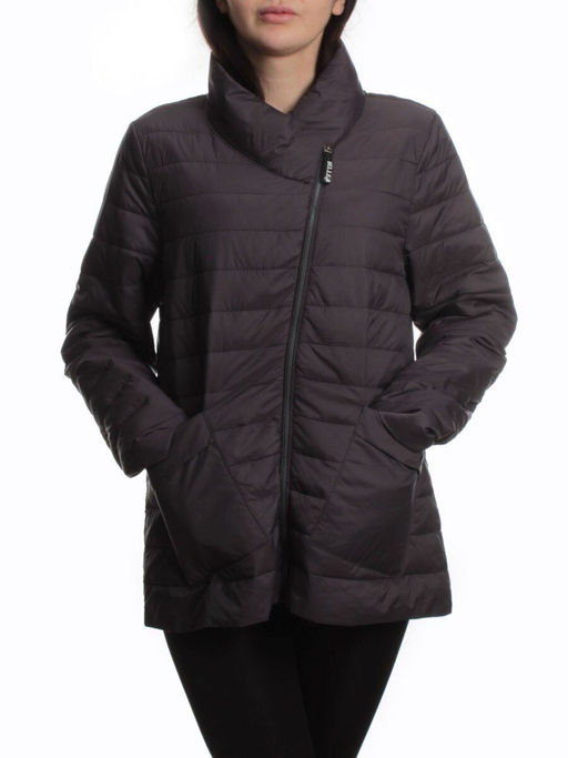 K-635 DK.GRAY Куртка демисезонная стеганая женская (70 гр. холлофайбер) - Fashion фото 3