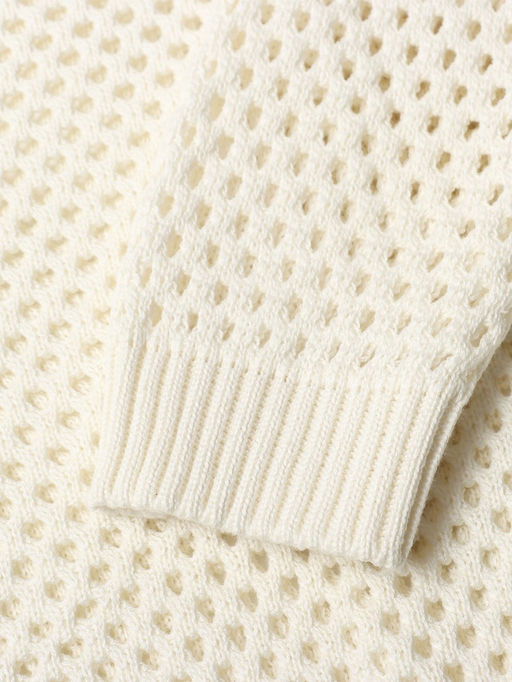 Джемпер сетка женский MIST Knitwear, размер 42 (S), цвет молочный