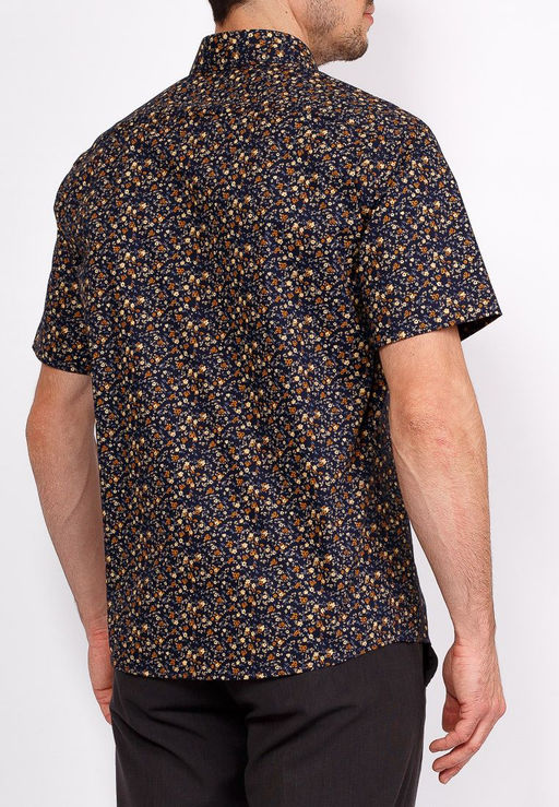 Сорочка мужская короткий рукав GREG 253/107/5432/KZS STRETCH  фото 4