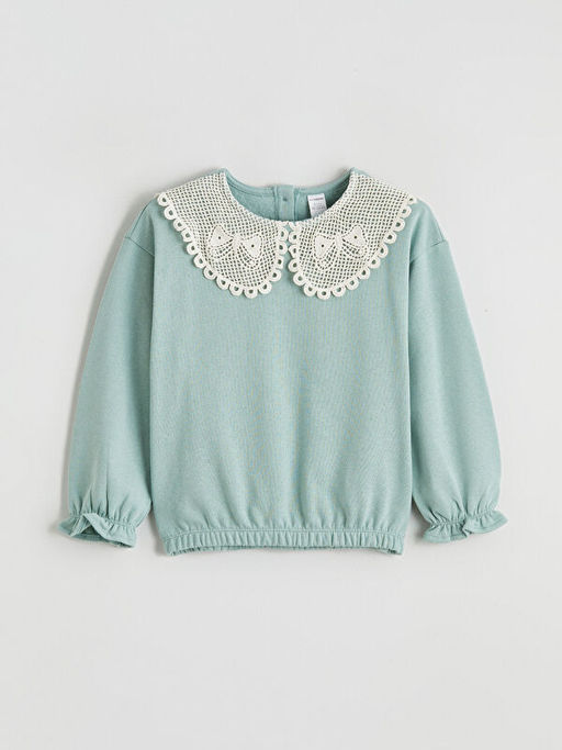 Bebe Yaka K?z ?ocuk Sweatshirt ve Tayt