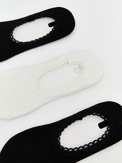 Dantel Detayl? Kad?n Babet ?orap 5li