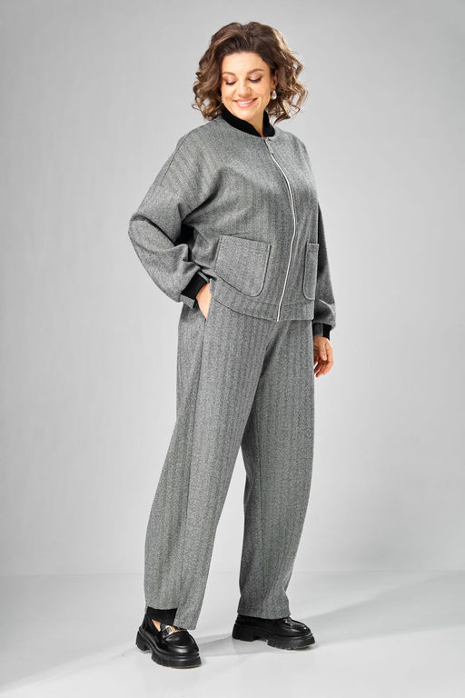 Бомбер VN fashion 1101 серый