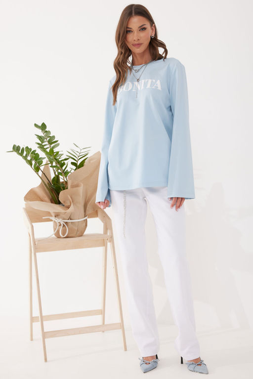 Джемпер LYUSHe 4058 голубой фото 2