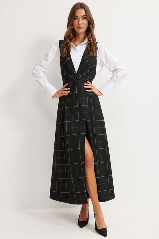 Сарафан LYUSHe 4158 клетка