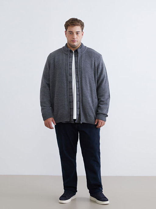 Standart Kal?p Dik Yaka Erkek Triko H?rka