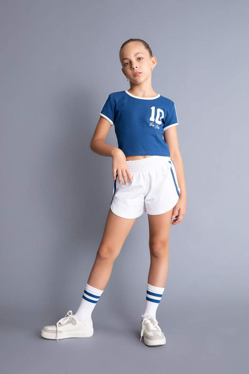 Базовые шорты для девочек - Defacto фото 2