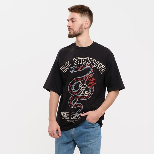 Футболка мужская KAFTAN «Be strong», черный, р. 54
