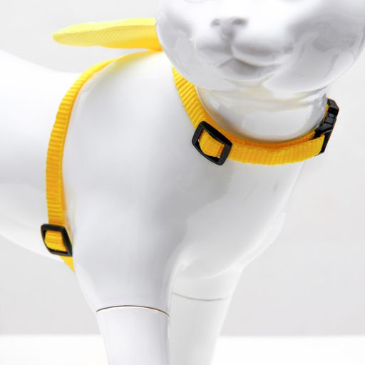 Комплект амуниции Ангел, размер S, шлейка 20-34 см, поводок 120 х 1 см, жёлтый - Пижон фото 2