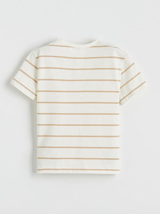 Bisiklet Yaka ?izgili Erkek ?ocuk Ti??rt