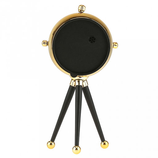 Часы настольные интерьерные "Водолаз" 10х6,5х20,5см, мягкий ход, циферблат белый; цифры арабские, черный; выпуколе стекло, на ножках металл, корпус платик, золотой; в коробке (Китай)