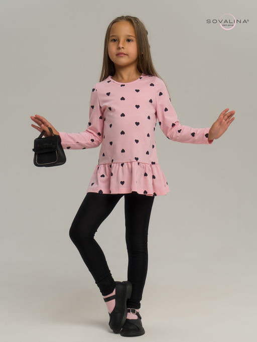 Костюм Алиса черные сердечки на розовом-черная - Sovalina фото 8