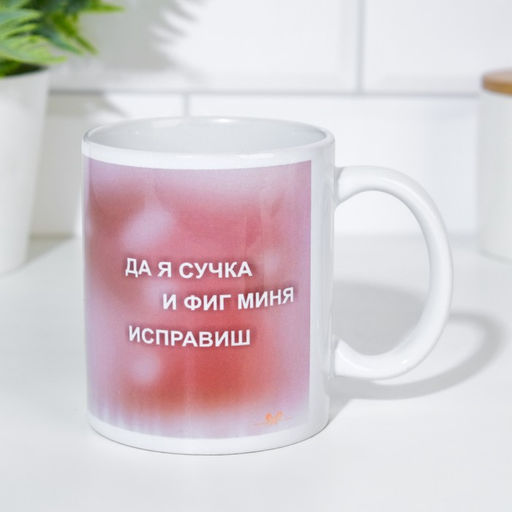 Кружка сублимация Да я сучка и фиг миня исправиш - Дарим Красиво фото 2