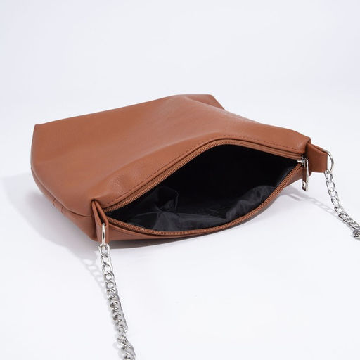 Сумка кросс-боди на молнии, цвет рыжий - Simaland фото 5