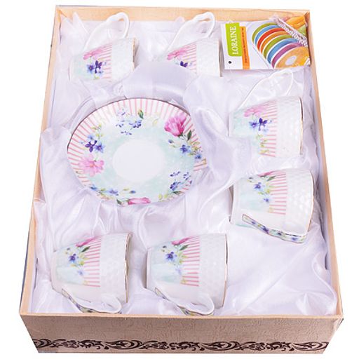 25791 Кофейный сервиз 12пр,90млЦВЕТЫ кос,фарфор LR(х16) - Mayer&boch фото 4