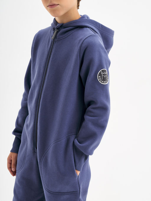 Серо-синий комбинезон для мальчика