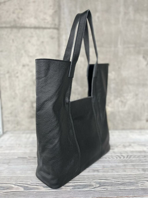 Женская кожаная сумка шоппер 2047-9 Блек - Sergio valentini фото 3