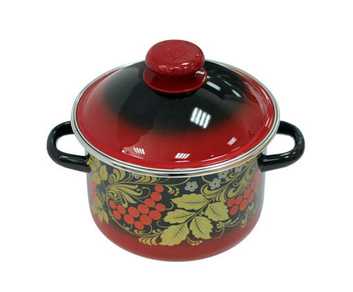 ЭМ_Кастрюля 4,0 л цил. РЯБИНА ЧЕРНАЯ ОБОД, арт. 7MD201М