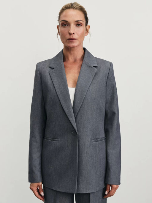 Приталенный однобортный жакет / Zarina фото 3