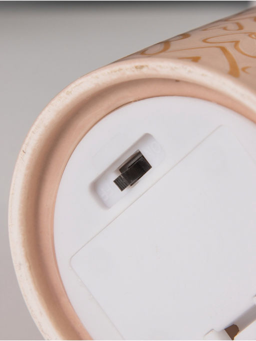 Светильник Цилиндр большие сердца LED 2хАА 8.5?8.5?17 см