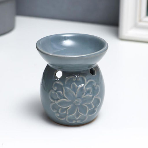 Аромалампа для эфирных масел Цветок и завитки, керамика, 7.5?7?7 см, МИКС - Simaland фото 3