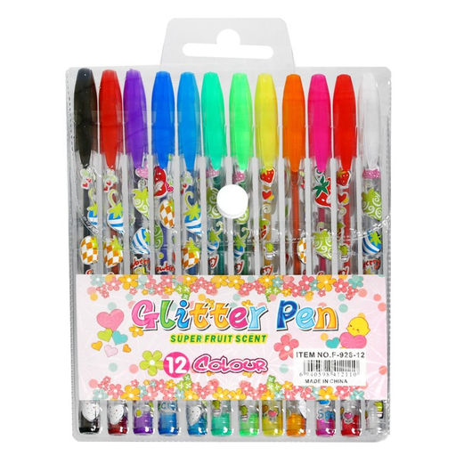 Набор гелевых ручек, 12 цветов, металлик, корпус с рисунком, в блистере на кнопке - Calligrata фото 12