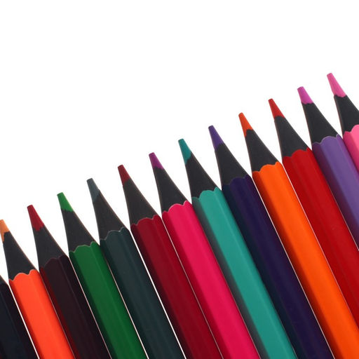 Карандаши цветные 48 цветов в тубусе, корпус шестигранный (пластиковые) чёрное основание