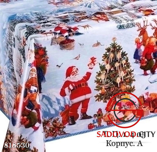 Скатерти клеёнка новогодние
