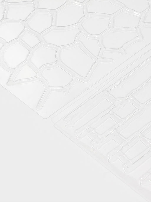 Печати для мастики Доляна «Кирпичи», 4 шт., 30.5×15.5×0.1 см, пластик, прозрачные