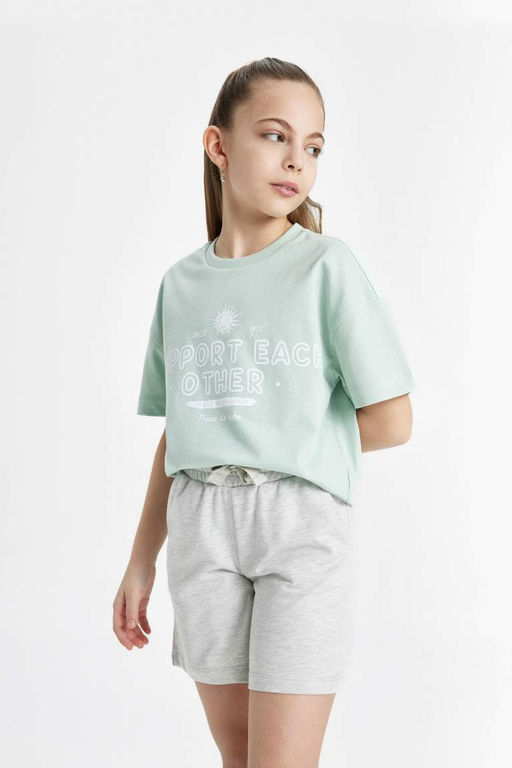 Шорты-бермуды для девочек - Defacto фото 5