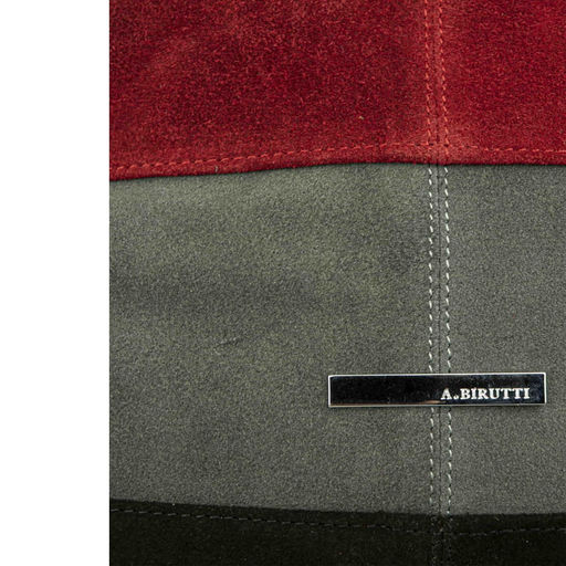 0693 Черный/Серый/Красный/Замша - Alessandro birutti фото 2