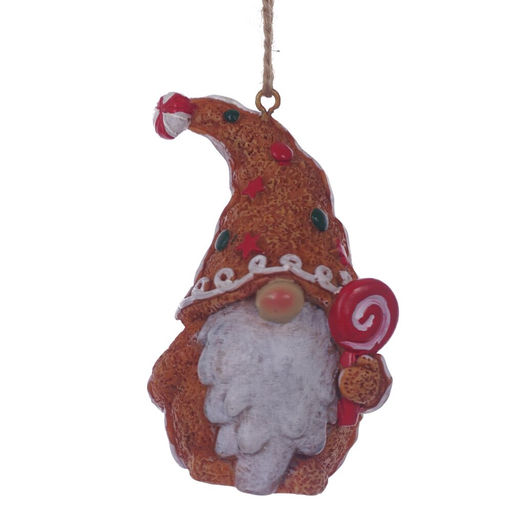 Фигурка декоративная подвесная "Гном", L5 W3,5 H7 см, 2в.