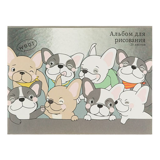 Цена за 5 шт. Альбом для рисования Calligrata «Друзья в космосе» А4, 20 листов на скрепке, обложка мелованный картон, внутренний блок офсет 100 г/м²