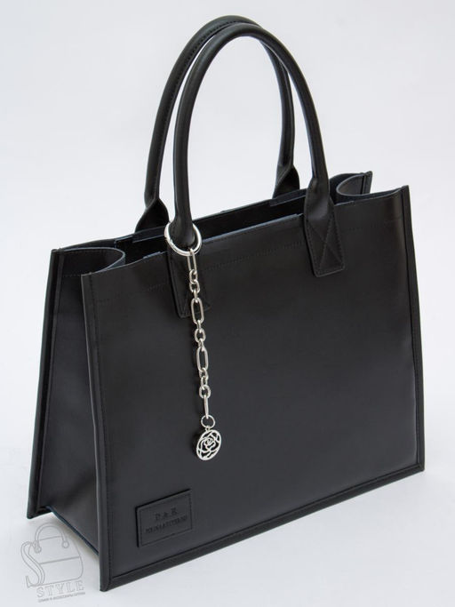 Сумка женская кожаная 1036L black Polina&Eiterou