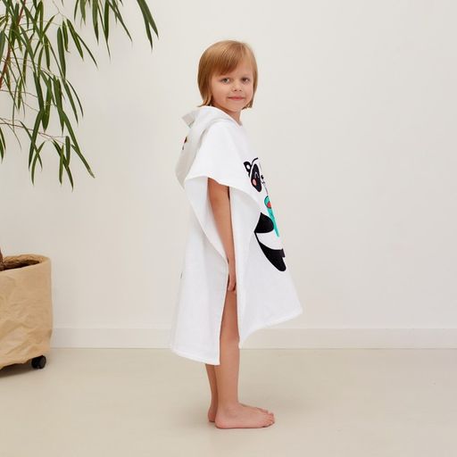 Полотенце-пончо детское махровое Крошка Я Панда 60х120см, 100% хлопок, 300гр/м2  фото 13