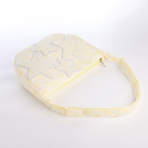 Сумка молодёжная на молнии, 36?8?23 см, голубая