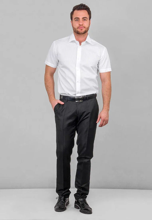 Сорочка мужская короткий рукав GREG 100/109/WHITE/ZV_V