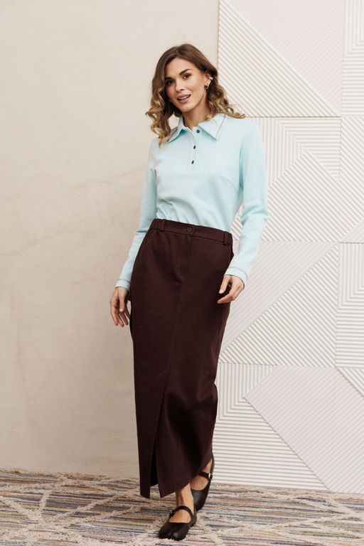 Костюм Gizart 5425 голубой, шоколадный джинс