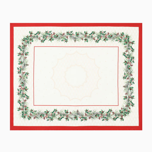 Скатерть новогодняя «Этель» Christmas wreath, 150×110 см +/-3 см с ВГМО, 100% хлопок, саржа 190 г/м²