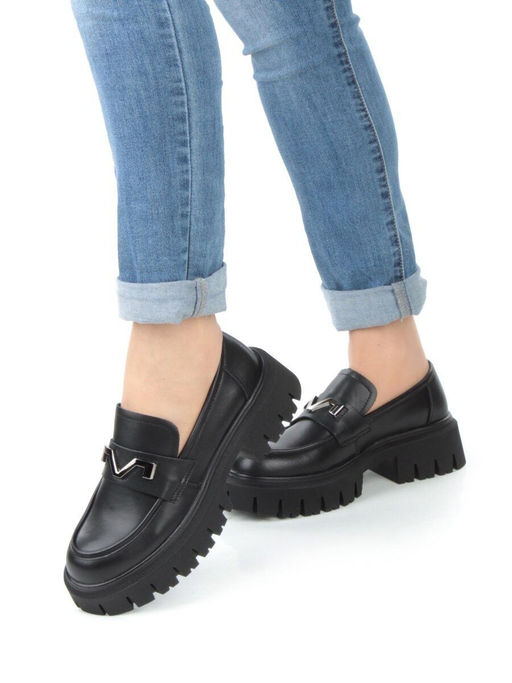 01-C1808-1 BLACK Ботинки демисезонные женские (натуральная кожа) - Фабричный китай фото 2