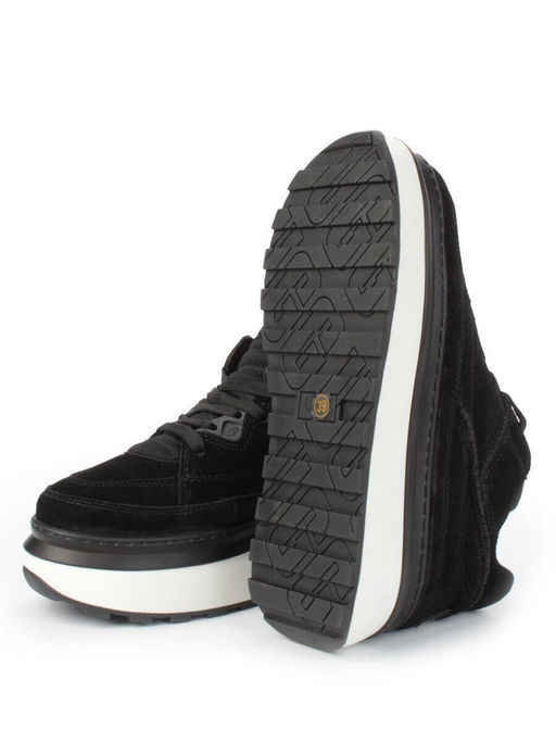 05-A9001-4 BLACK Кроссовки женские (натуральная замша)