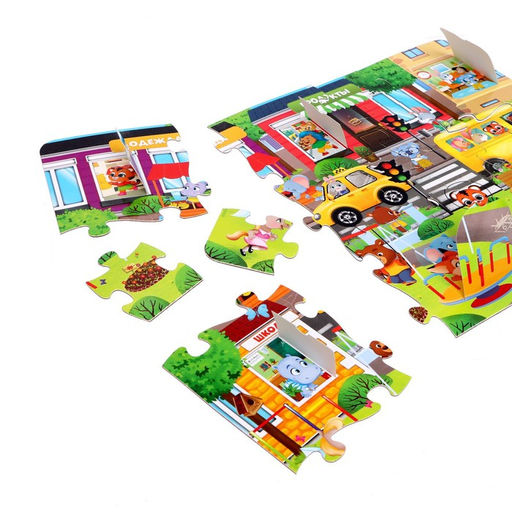 Пазлы с окошками Зооленд, 17 деталей - Puzzle time фото 3