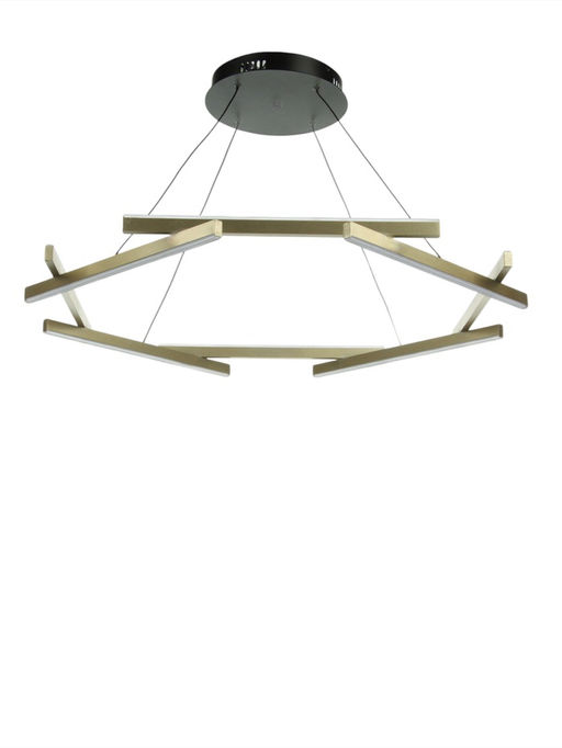 Люстра «Грассо» LED 60 Вт 3000К золото 80×80×6-206 см