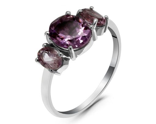 Кольцо из серебра аметист, Вивьен