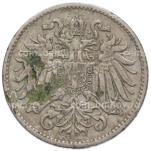 Монета 10 геллеров 1893 года Австрия