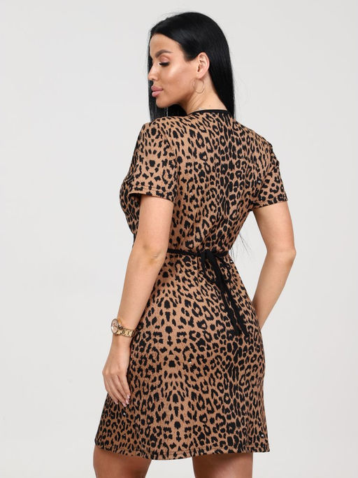 154 ЖЕНСКИЙ ХАЛАТ (Коричневый леопард) - А-дина фото 5