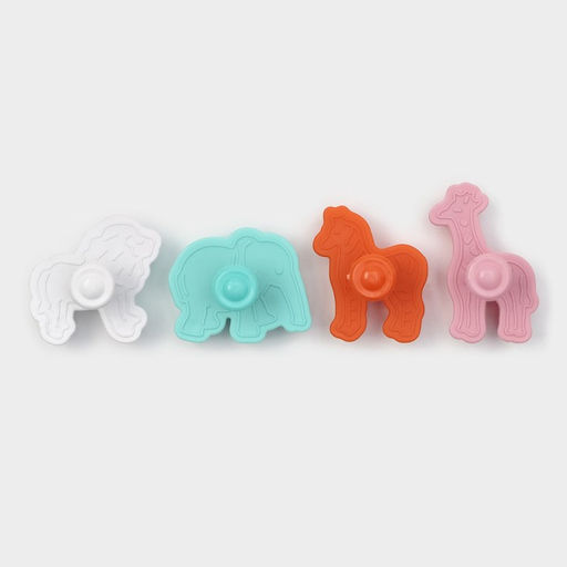 Плунжеры кондитерские Доляна Зоопарк, набор 4 шт., 6?5 см, пластик, МИКС  фото 3