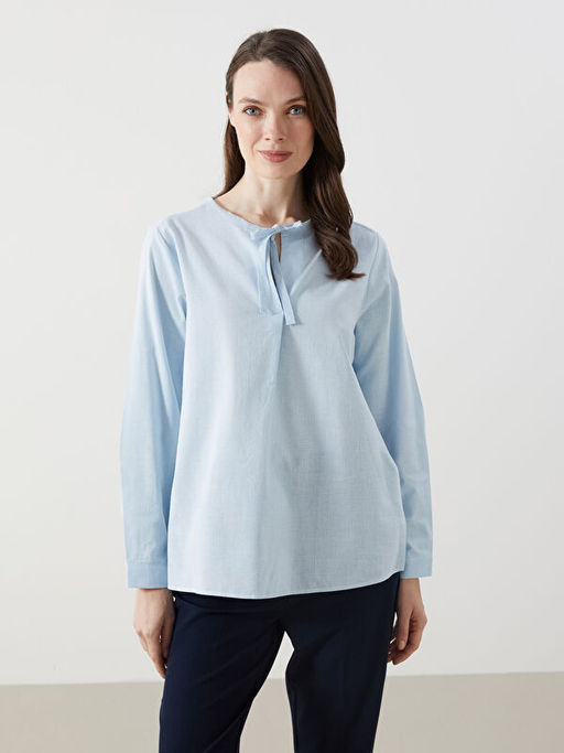 Ba?lamal? Yaka Kad?n Bluz