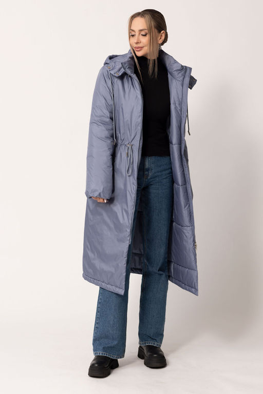 Пальто Golden Valley 7163 темно-голубой  фото 3